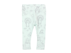 En Fant leggings wan blue med dyreprint